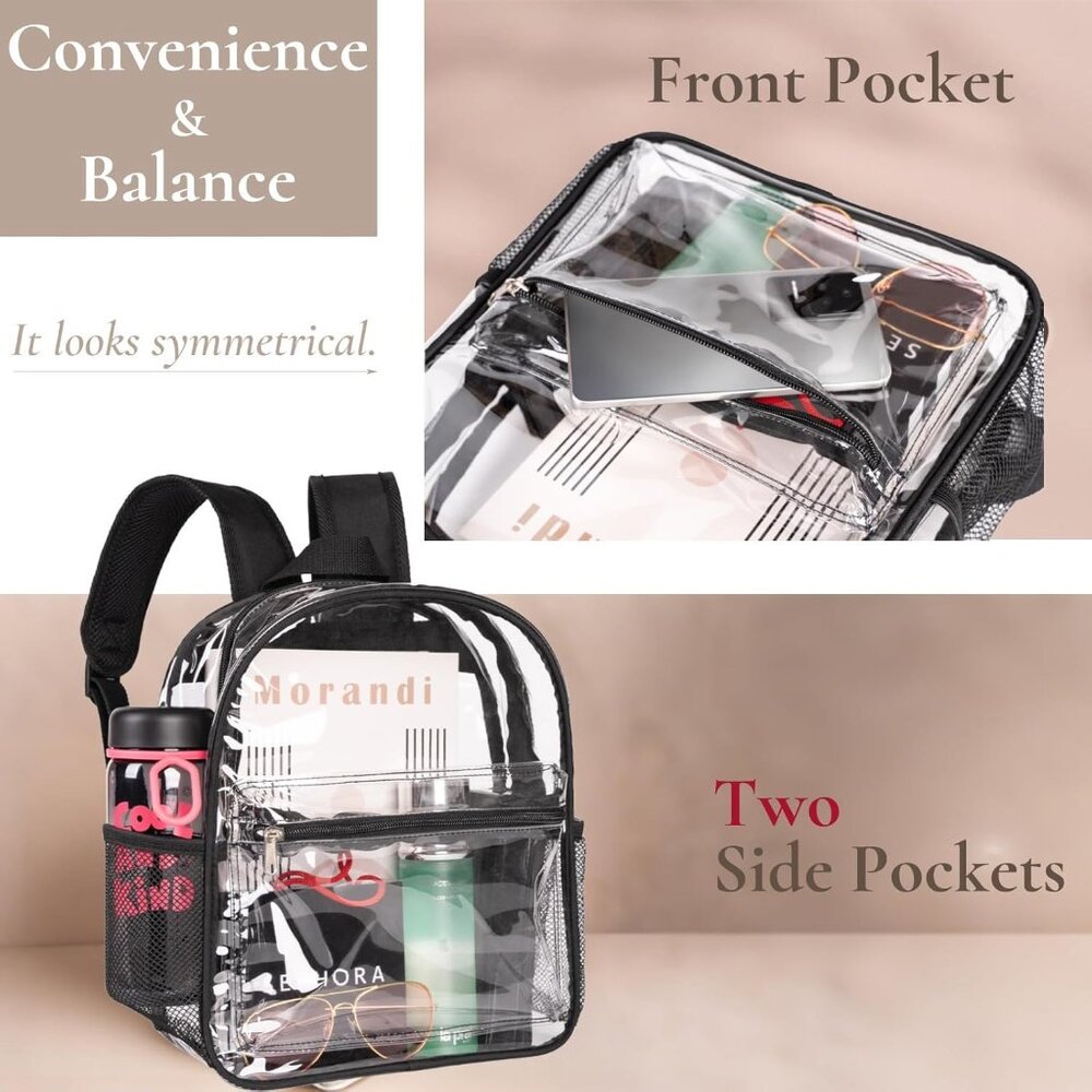 Stadium Approved Transparent Backpack - Easy Secu… - image 4